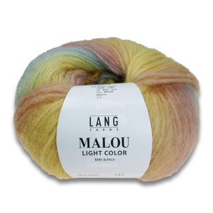 MALOU LIGHT COLOR - Lang Yarns | 190/50|72% Alpaka (Baby Alpaca)  16% Polyamid  12% Wolle