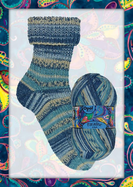 Paradise 6-fach - Opal l 150 gr / 420 m l 75% Schurwolle (superwash) / 25% Polyamid