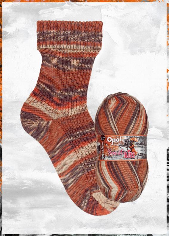 güstig kaufen	11261 - Schwärmerei	Opal Sweet Kiss Kollektion 4-fach Sockenwolle