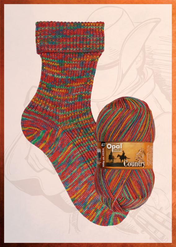 güstig kaufen	Opal Country 4-fach Sockenwolle