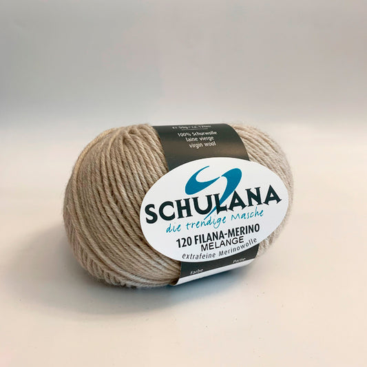 120 Filana-Merino Mélange von Schulana -  100% Schurwolle  50 g = ca. 120 m