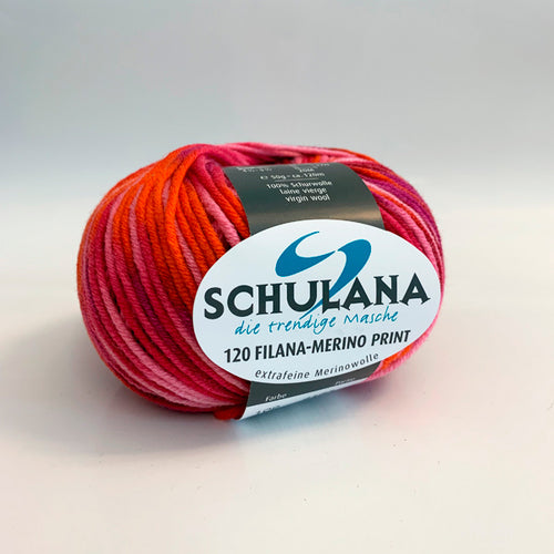120 Filana-Merino Print von Schulana -  100% Schurwolle  50 g = ca. 120 m