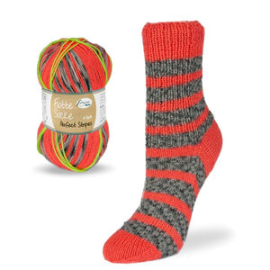 Flotte Socke "Perfect Stripes" - 4-fädig Sockenwolle