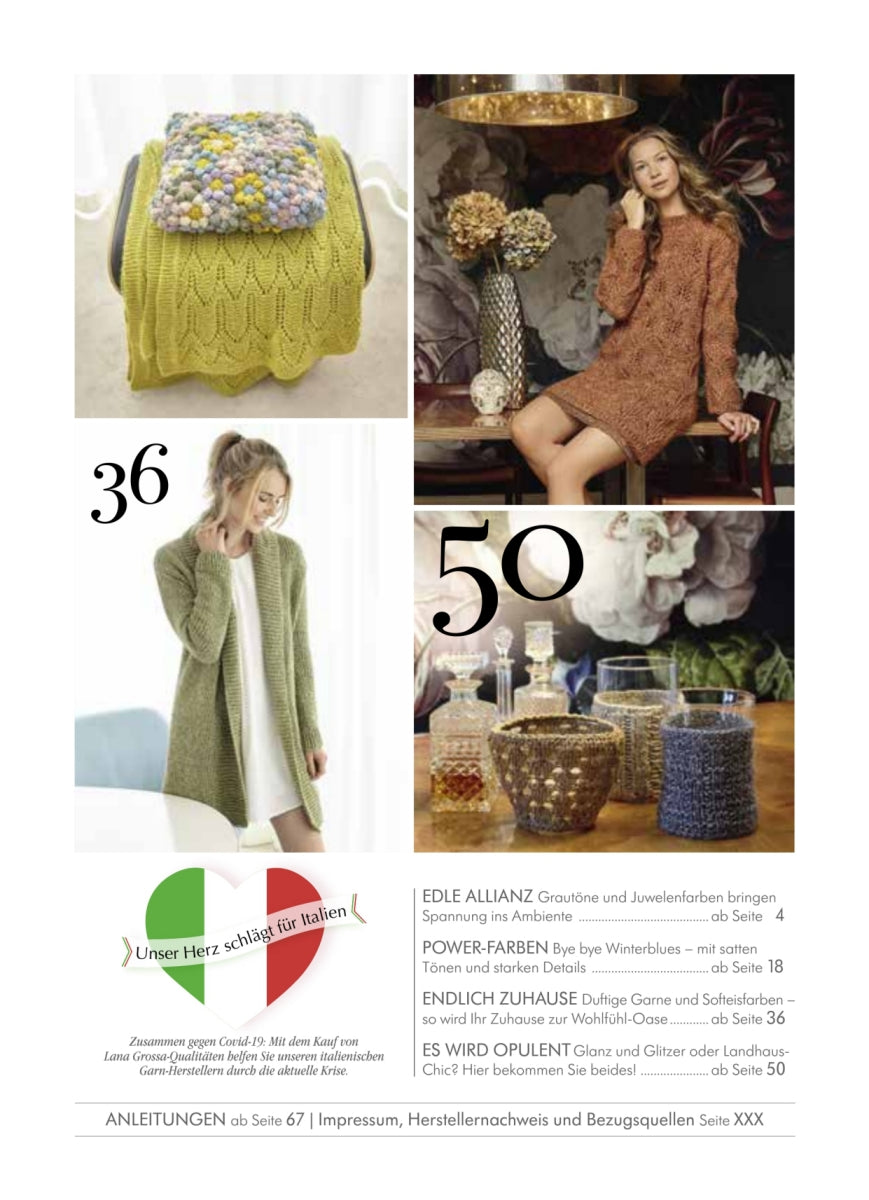 Stricken macht glücklich Lana Grossa Home Ausgabe 73 (HANDSTRICK)