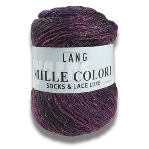 MILLE COLORI SOCKS & LACE LUXE - Lang Yarns | 400/100|73% Schurwolle  Superwash  25% Polyamid  2% Polyester
