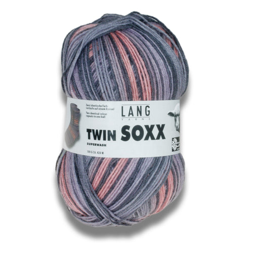 TWIN SOXX 4-FACH/4-PLY - Lang Yarns | 420/100|75% Schurwolle  25% Polyamid  Superwash