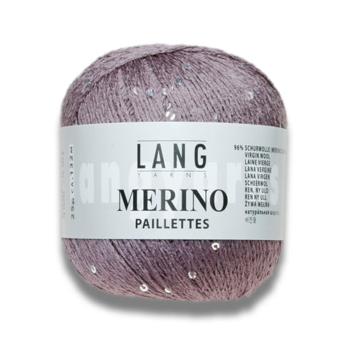 MERINO PAILLETTES - Lang Yarns | 132/25|96% Schurwolle (Merino superfine)  4% Polyester