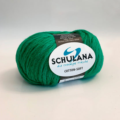 Cotton-Soft von Schulana -  94% Baumwolle  6% Polyamid   50 g = ca. 115 m