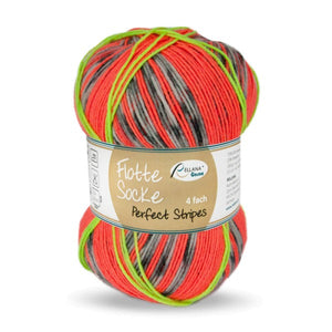 günstig shoppen	Flotte Socke "Perfect Stripes" - 4-fädig Sockenwolle