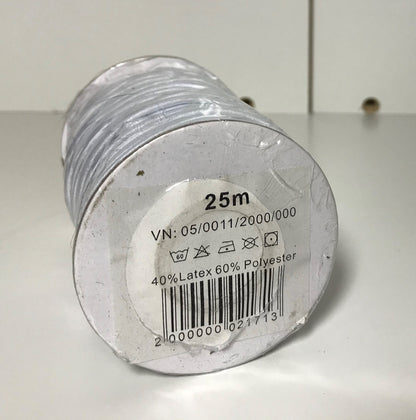 Rubber cord 3mm 7.4 m - dark blue, 40% latex, 60% polyester