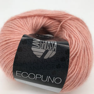 Ecopuno - Lana Grossa | 215/50 | 72 % Baumwolle  17 % Schurwolle (Merino)  11 % Alpaka (Baby)