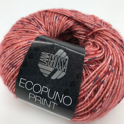 Ecopuno Print- Lana Grossa | 215/50 | 72 % Baumwolle 17 % Schurwolle (Merino) 11 % Alpaka (Baby)