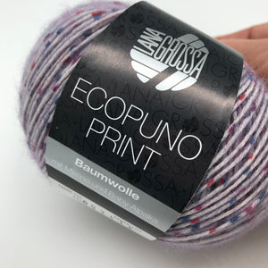 Ecopuno Print- Lana Grossa | 215/50 | 72 % Baumwolle 17 % Schurwolle (Merino) 11 % Alpaka (Baby)