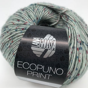 Ecopuno Print- Lana Grossa | 215/50 | 72 % Baumwolle 17 % Schurwolle (Merino) 11 % Alpaka (Baby)