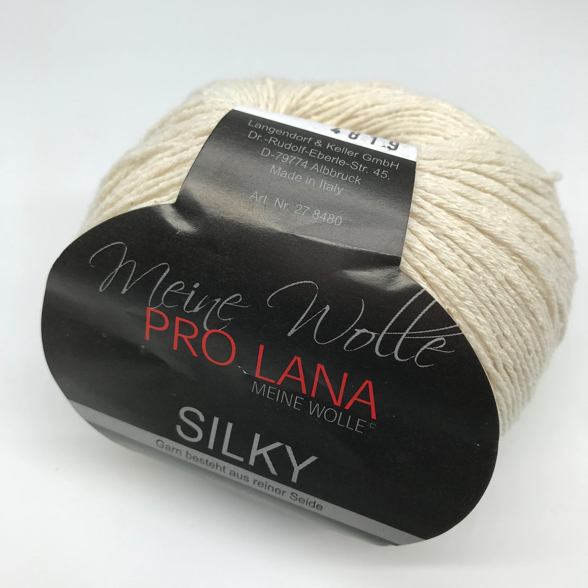 Silky - Pro Lana | 200 m -50 gr | 100% Seide. Garn besteht aus reiner Seide
