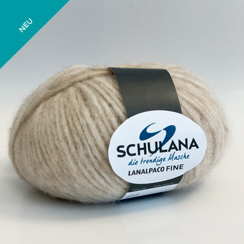 Lanalpaco Fine von Schulana -  56% Baumwolle  27% Schurwolle  17% Alpaka  50 g = ca. 170 m