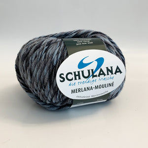 Merlana-Mouliné von Schulana -  100% Schurwolle  50 g = ca. 55 m