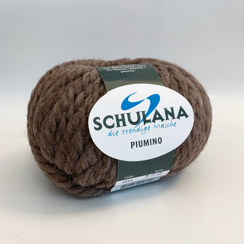 Piumino von Schulana -  68% Schurwolle  29% Alpaka  3% Polyester (Elasthan)  50 g = ca. 32 m
