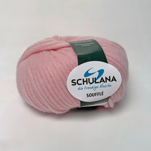 Soufflé von Schulana -  56% Schurwolle  44% Nylon  50 g = ca. 100 m