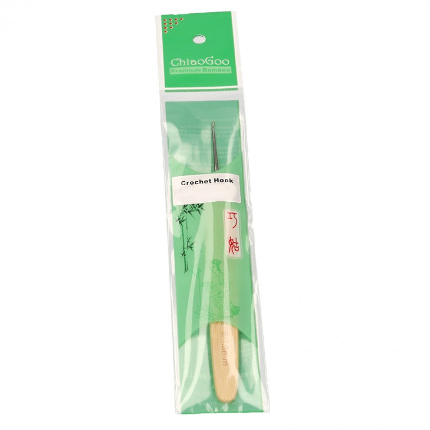 ChiaoGoo - Häkelnadel metall Natural mit Bamboo-Griff