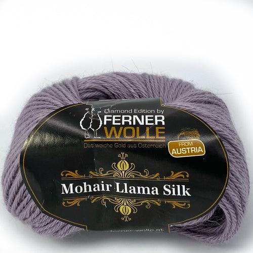 alpaka Wolle kaufen	Mohair Llama Seide - Ferner Wolle | 100 m -50 gr | 40 % Lama, 40 % Mohair, 20 % Seide