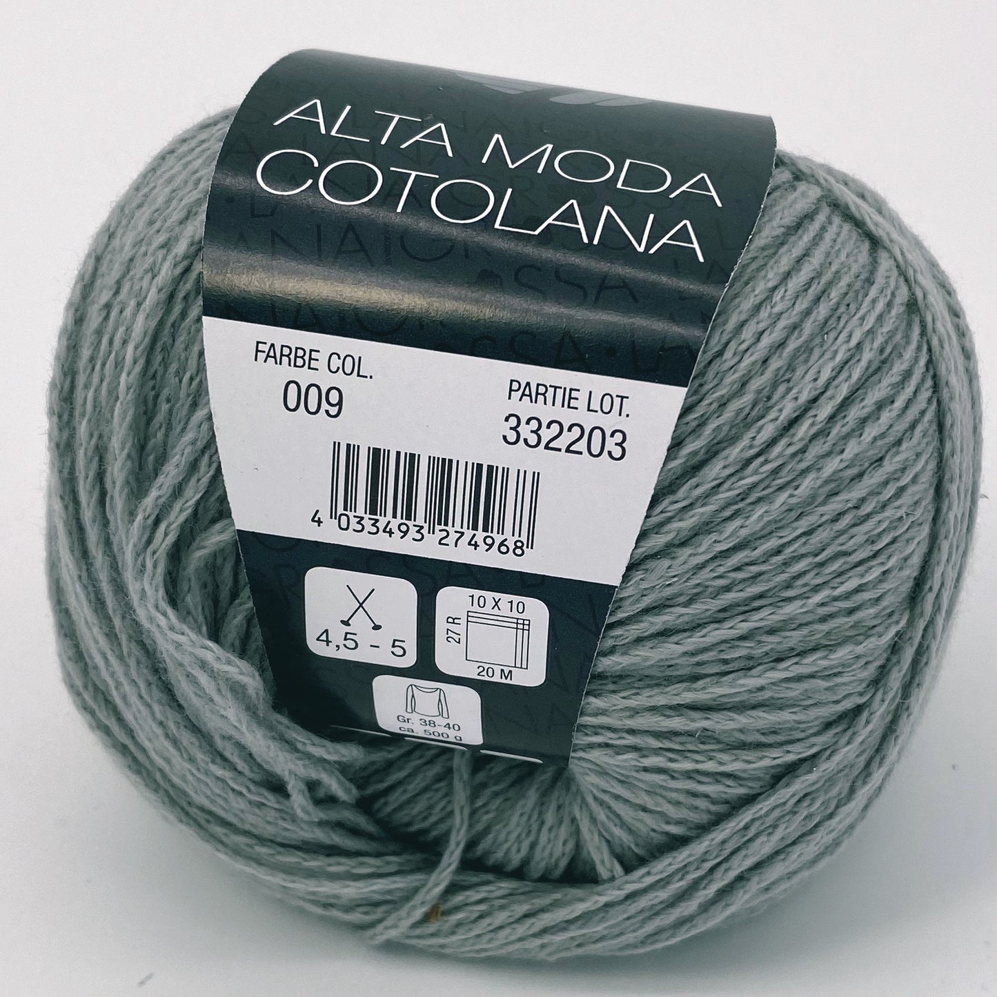 Alta Moda Cotolana - Lana Grossa l 50 gr / 150 m l 45 % Schurwolle (Merino superwash)), 45 % Baumwolle (Pima),  10 % Polyamid