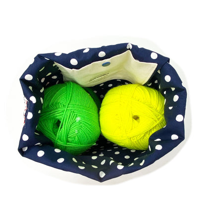 Project bag "Knitting is the new Yoga"