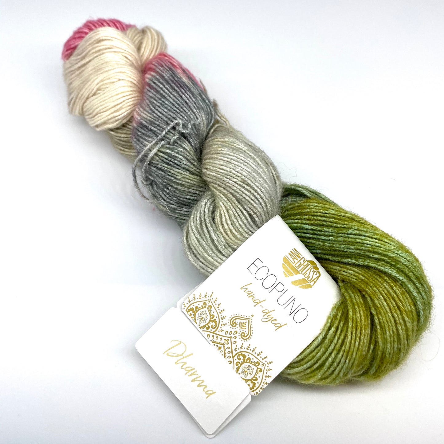 Ecopuno hand-dyed - Lana Grossa | 215/50 | 72 % Baumwolle 17 % Schurwolle (Merino) 11 % Alpaka (Baby)
