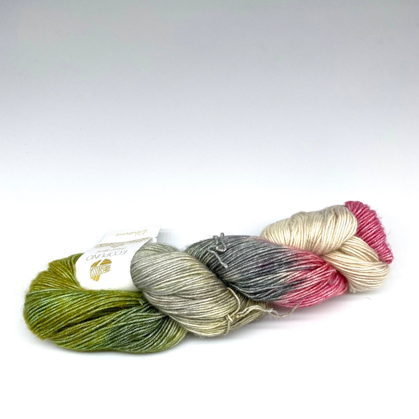Ecopuno hand-dyed - Lana Grossa | 215/50 | 72 % Baumwolle 17 % Schurwolle (Merino) 11 % Alpaka (Baby)