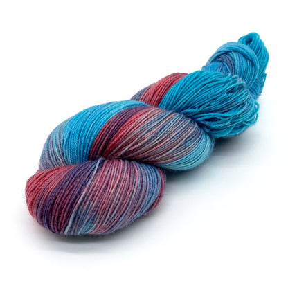 Hand-dyed 4-ply sock yarn «#Nadschiba» Fr.2/12.09