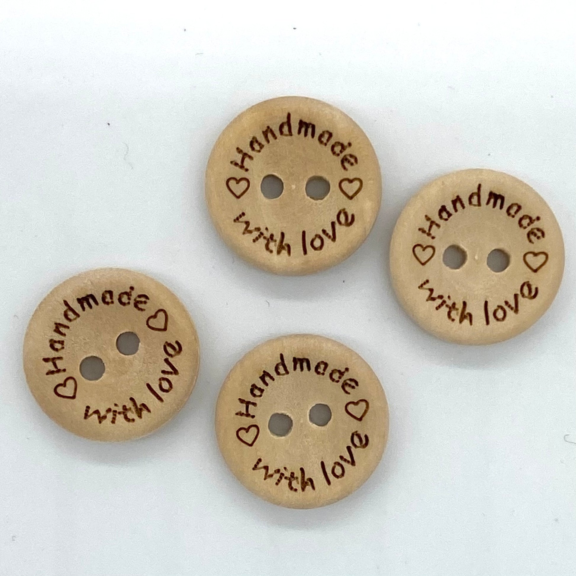 Wolle kaufen Hamburg Innenstadt	Holzknöpfe "Handmade" - 15 mm