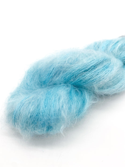 Impero Mohair UNI - handgefärbte Wolle l 420 m /50 gr l 75% Superkid Mohair, 25% Mulberry Seide