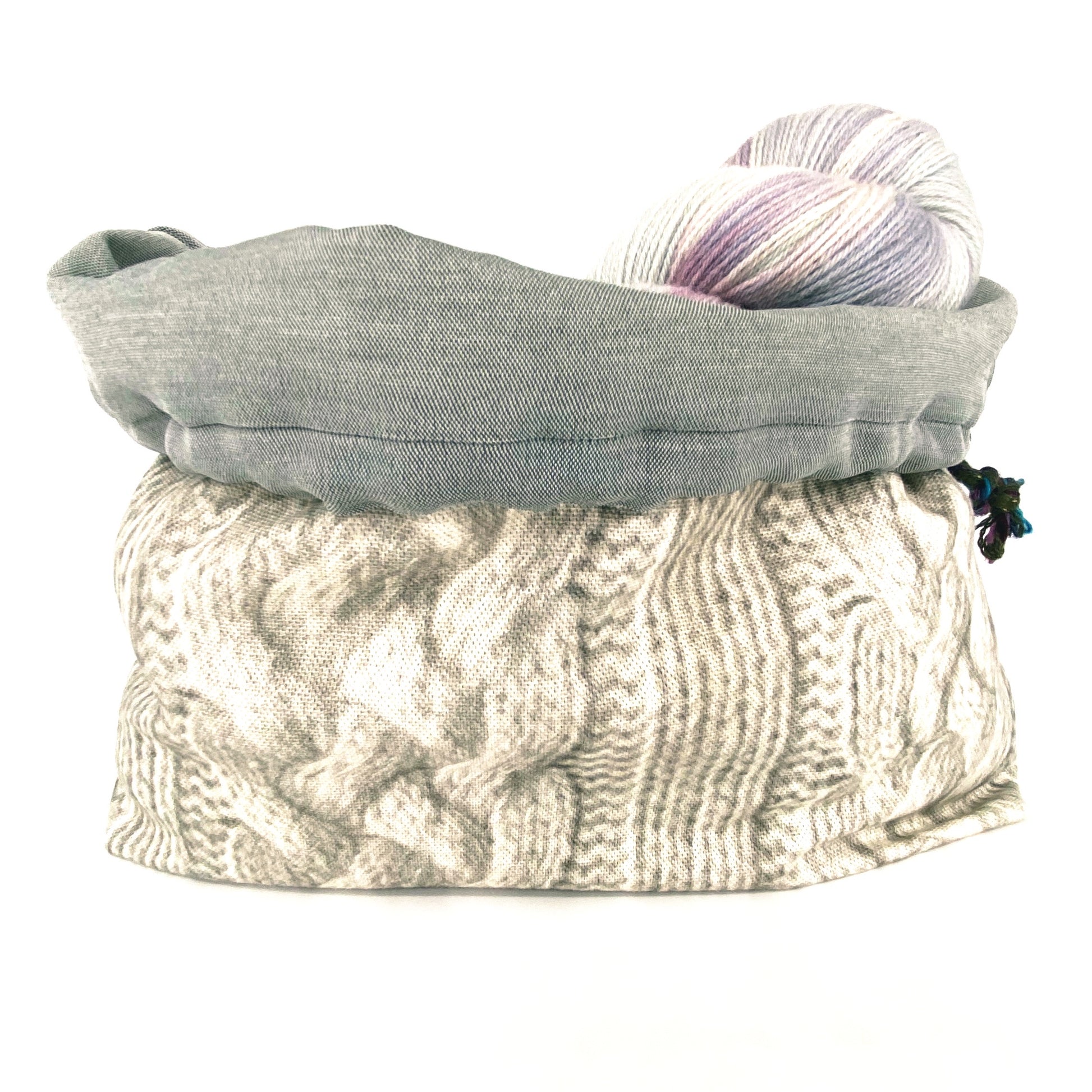 Strickprojekt-Tasche