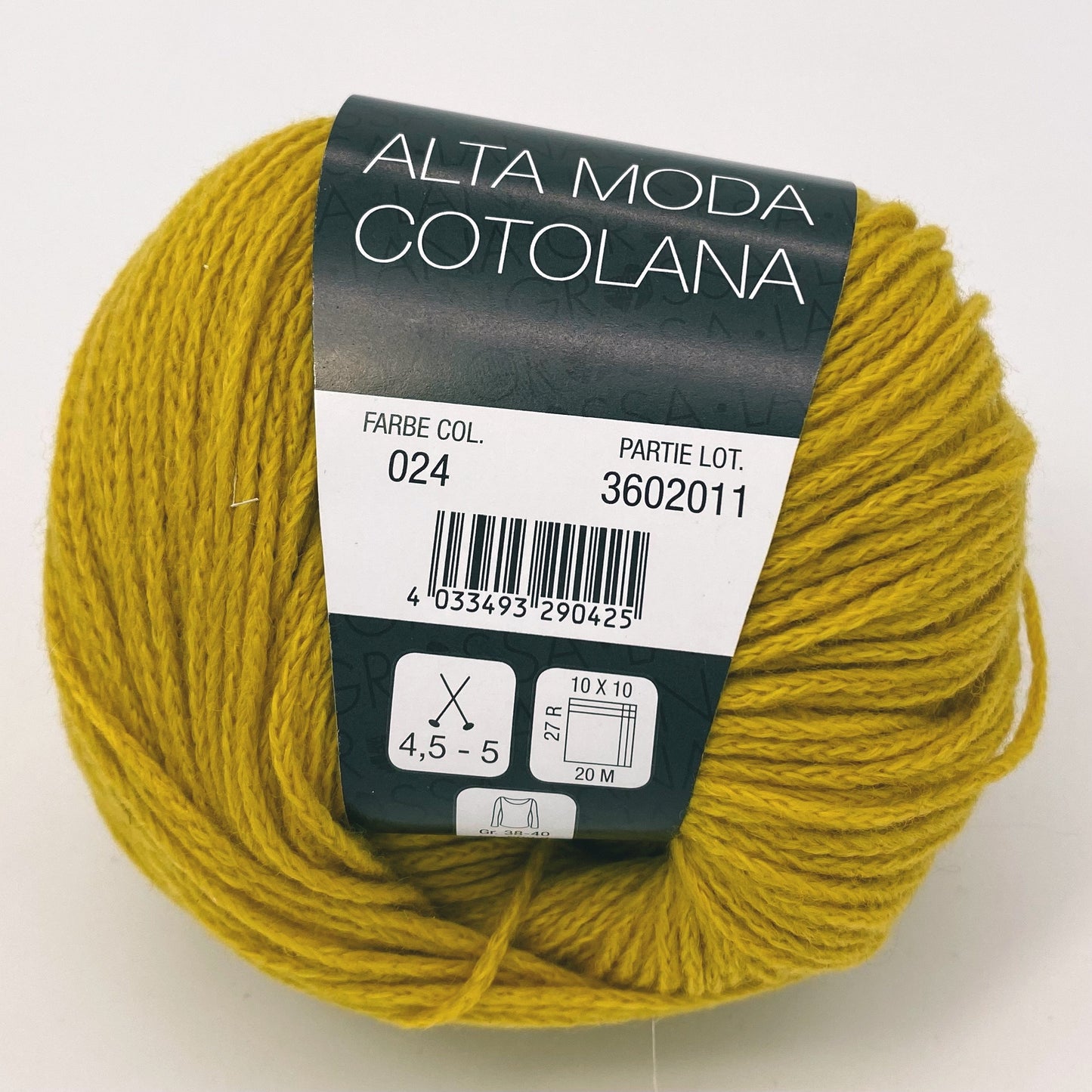 Alta Moda Cotolana - Lana Grossa l 50 gr / 150 m l 45 % Schurwolle (Merino superwash)), 45 % Baumwolle (Pima),  10 % Polyamid