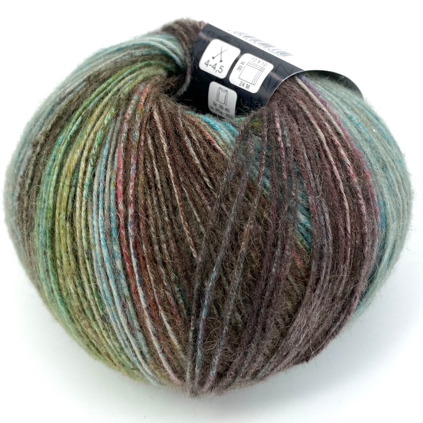 Ecopuno Print- Lana Grossa | 215/50 | 72 % Baumwolle  17 % Schurwolle (Merino)  11 % Alpaka (Baby)