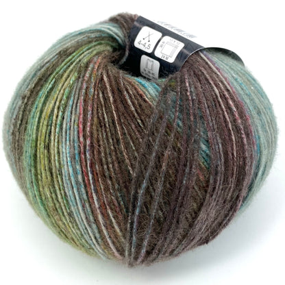 Ecopuno Print- Lana Grossa | 215/50 | 72 % Baumwolle  17 % Schurwolle (Merino)  11 % Alpaka (Baby)