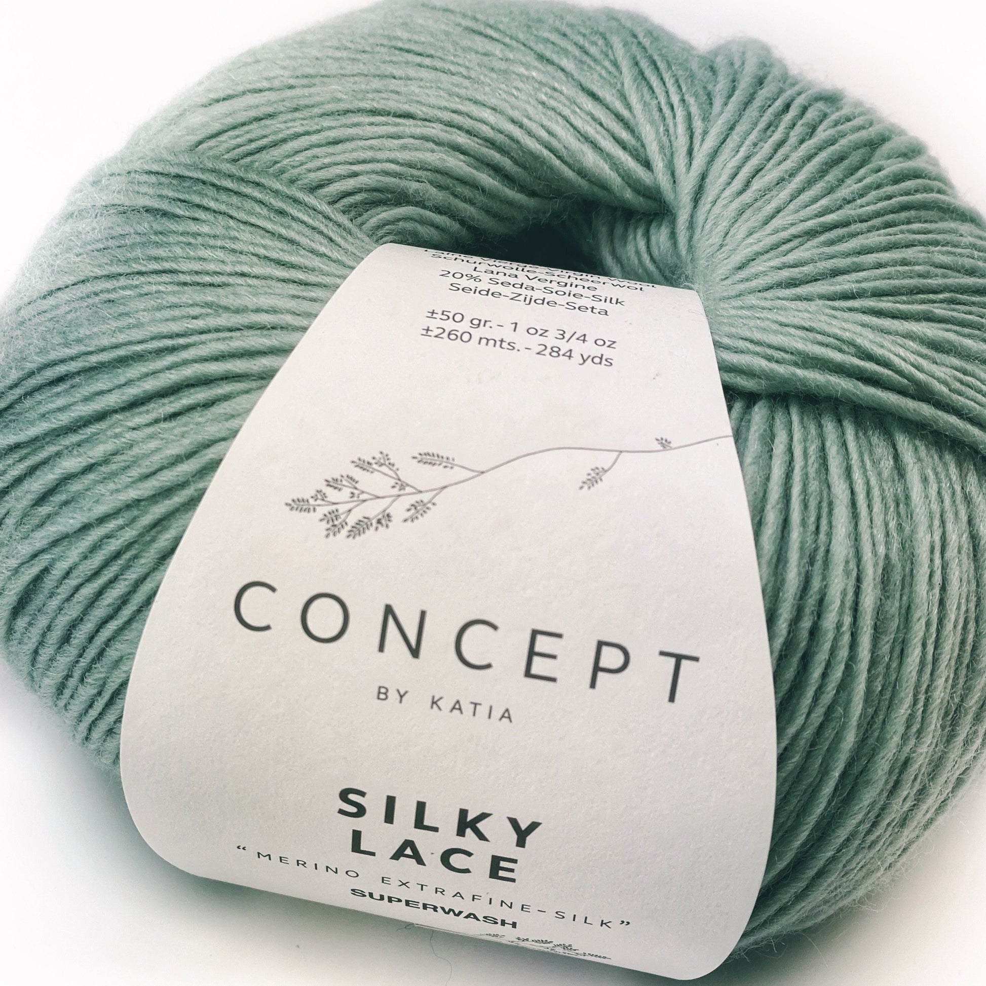WOLLE SILKY LACE - Katia l 80% Merino Extrafine Superwash - 20% Seide l 50gr - ca. 260 m	wolle kaufen hamburg