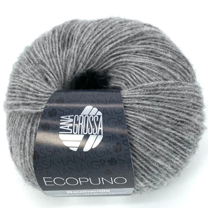 Ecopuno - Lana Grossa | 215/50 | 72 % Baumwolle  17 % Schurwolle (Merino)  11 % Alpaka (Baby)