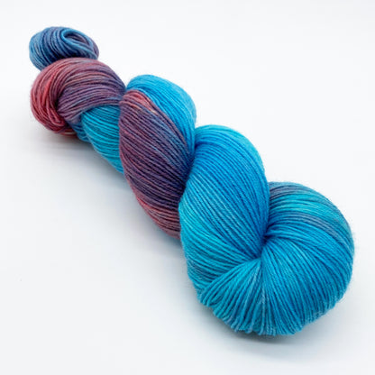 Hand-dyed 4-ply sock yarn «#Nadschiba» Fr.2/12.09