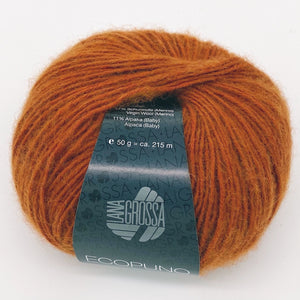 Farbe 49 Ecopuno - Lana Grossa | 215/50 | 72 % Baumwolle 17 % Schurwolle (Merino) 11 % Alpaka (Baby)