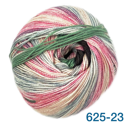 LUNGAUER SOCKENWOLLE 4 FACH MIT SEIDE - Ferner Wolle | 420 m -100 gr | 60% Wolle superwash, 20% Seide, 20% Polyamid