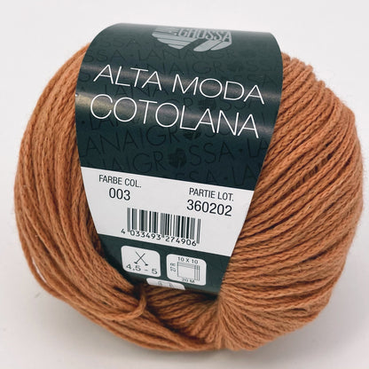 Alta Moda Cotolana - Lana Grossa l 50 gr / 150 m l 45 % Schurwolle (Merino superwash)), 45 % Baumwolle (Pima),  10 % Polyamid