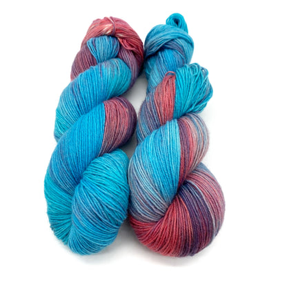Hand-dyed 4-ply sock yarn «#Nadschiba» Fr.2/12.09
