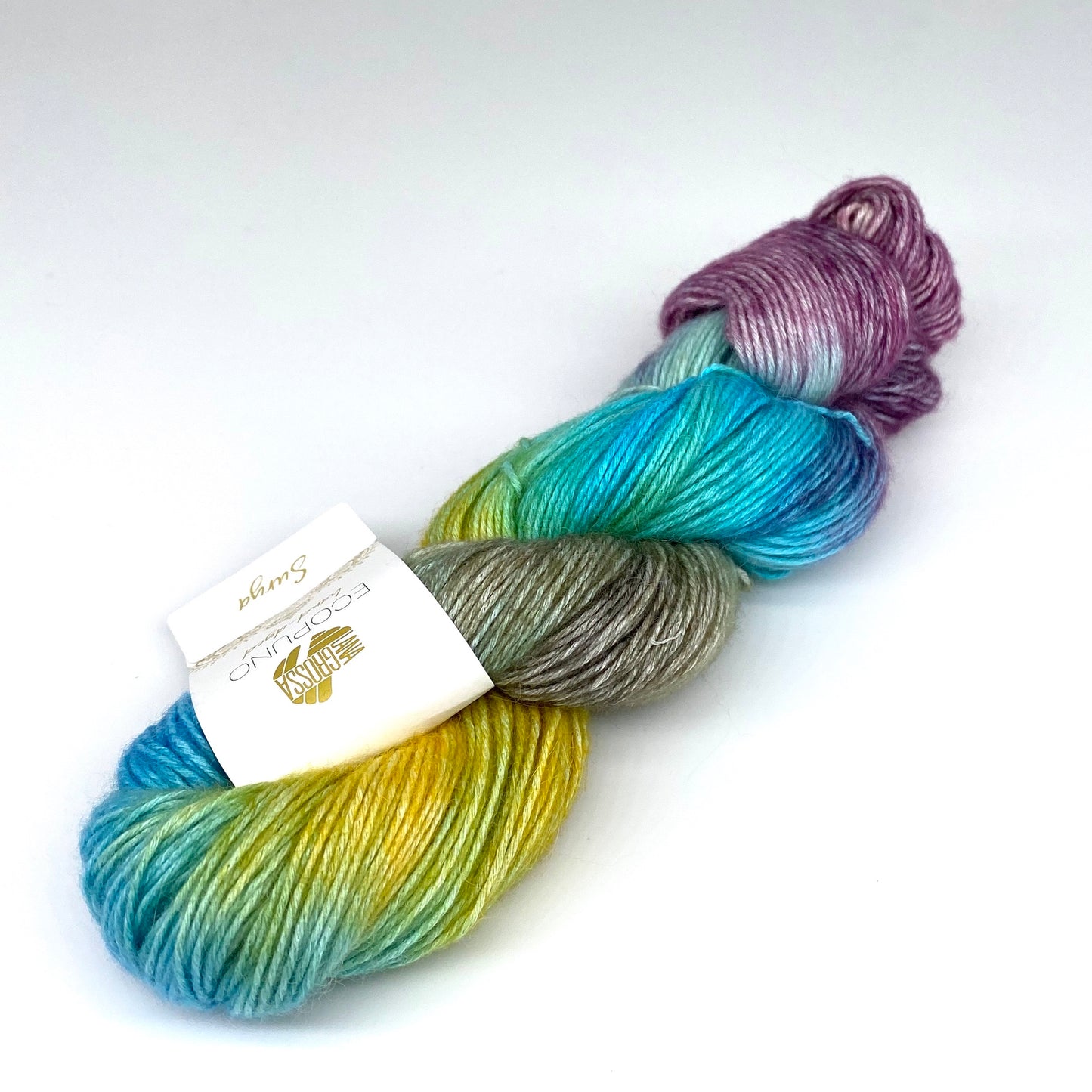 Ecopuno hand-dyed - Lana Grossa | 215/50 | 72 % Baumwolle 17 % Schurwolle (Merino) 11 % Alpaka (Baby)
