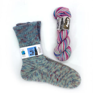 Handgestrickte Socken aus 100% Wolle - Gr. 38-40