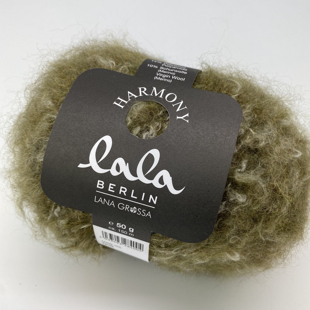 Lala Berlin Harmony - Lana Grossa l 56 % Alpaka (Baby)  20 % Baumwolle  14 % Polyamid  10 % Schurwolle (Merino) l 50gr - 150m grün