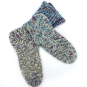 Handgestrickte Socken aus 100% Wolle - Gr. 38-40