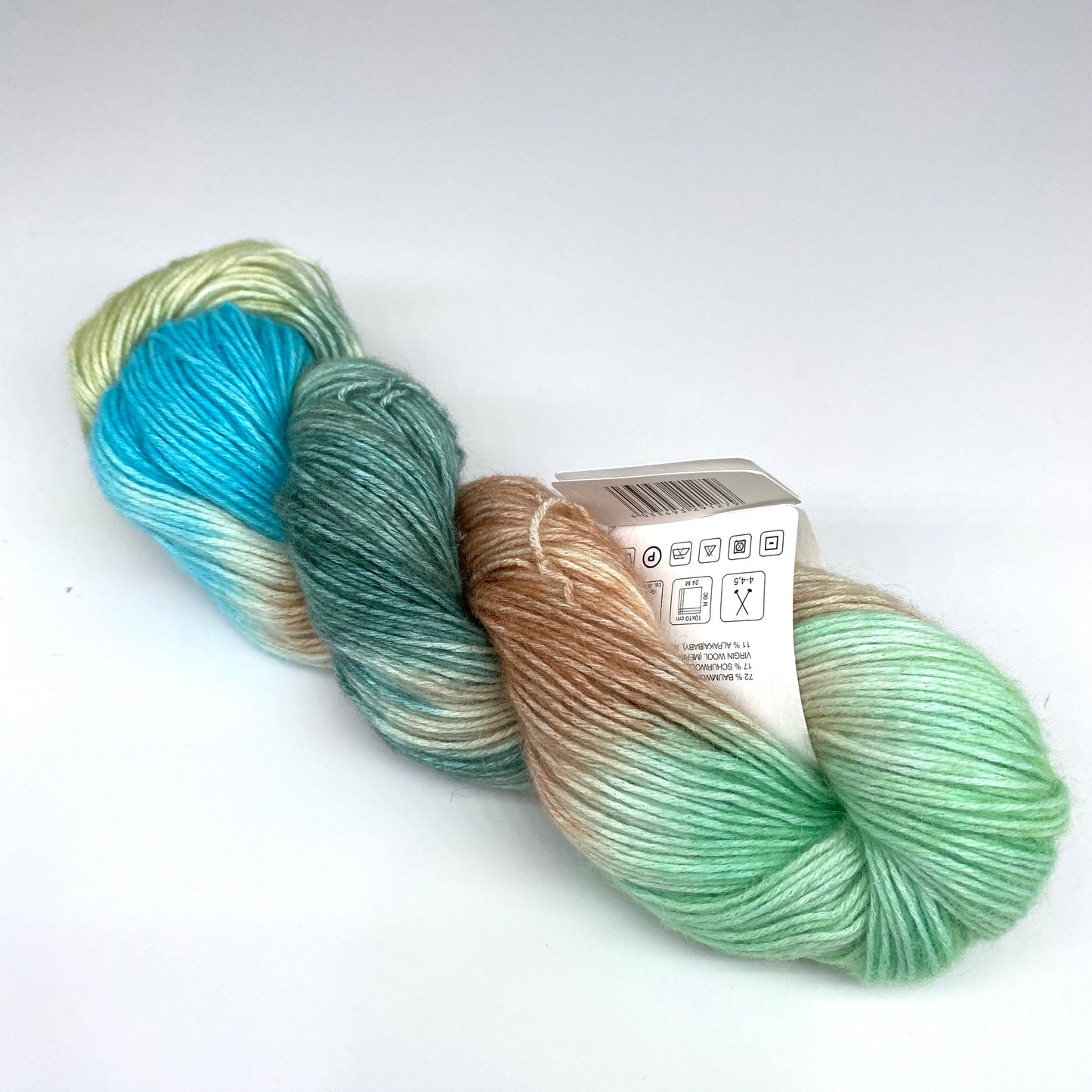 Ecopuno hand-dyed - Lana Grossa | 215/50 | 72 % Baumwolle 17 % Schurwolle (Merino) 11 % Alpaka (Baby)