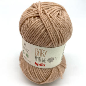 WOLLE BABY NATURE - Katia l 100% Schurwolle -100% Biologische Merino Wolle chlorfrei l 25gr- ca. 110 