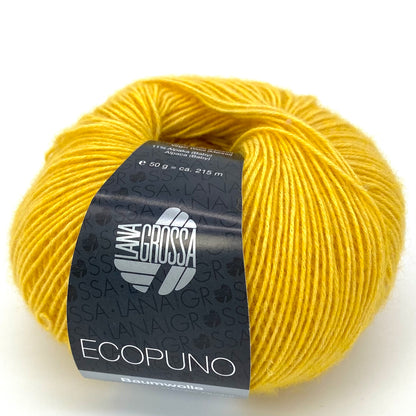 Ecopuno - Lana Grossa | 215/50 | 72 % Baumwolle  17 % Schurwolle (Merino)  11 % Alpaka (Baby)